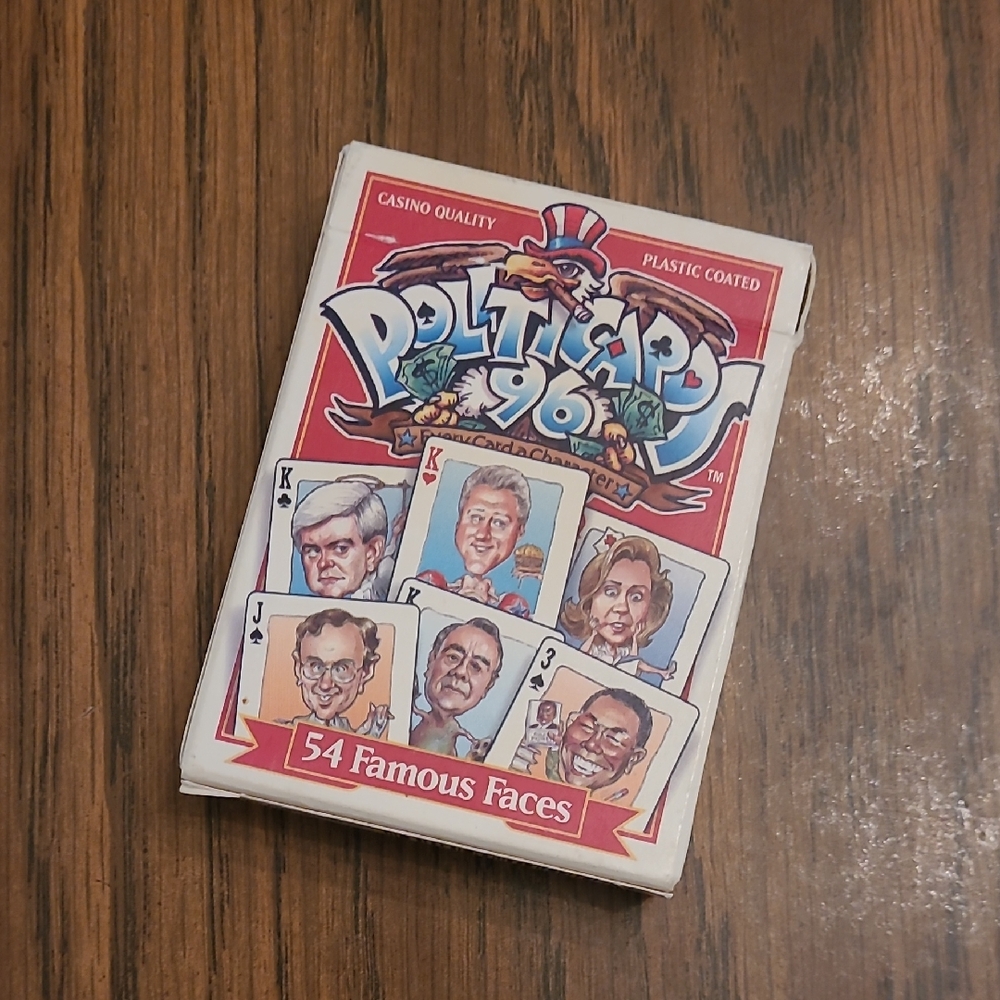 Vintage Politicards '96 Playing Cards Great Condition!